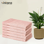 SUPREME 100% Cotton HAND TOWEL,( PACK OF 6 )500 GSM, PEACH