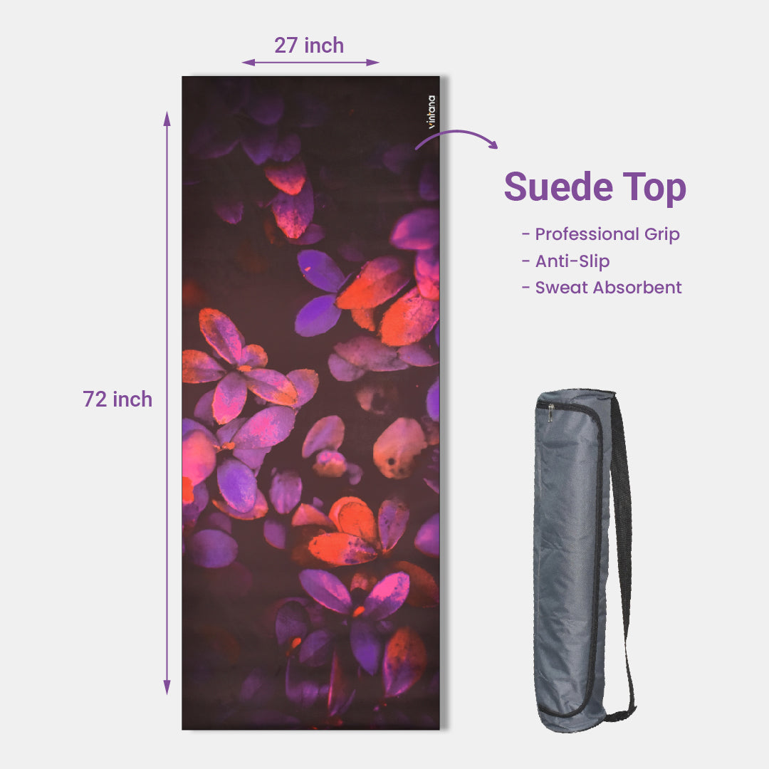 Yoga Mat Natural Rubber 72 inch x 27 inch X 6MM ,Harmony & Hues