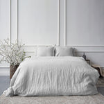 Vintana LinenLuxe Linen King SizeBedsheet (108 x 108 Inch) with 2 Pillow Covers (18 x 27 Inches) IVORY