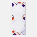 Yoga Mat Natural Rubber 72 inch x 27 inch X 6MM , Geometry Ecstacy