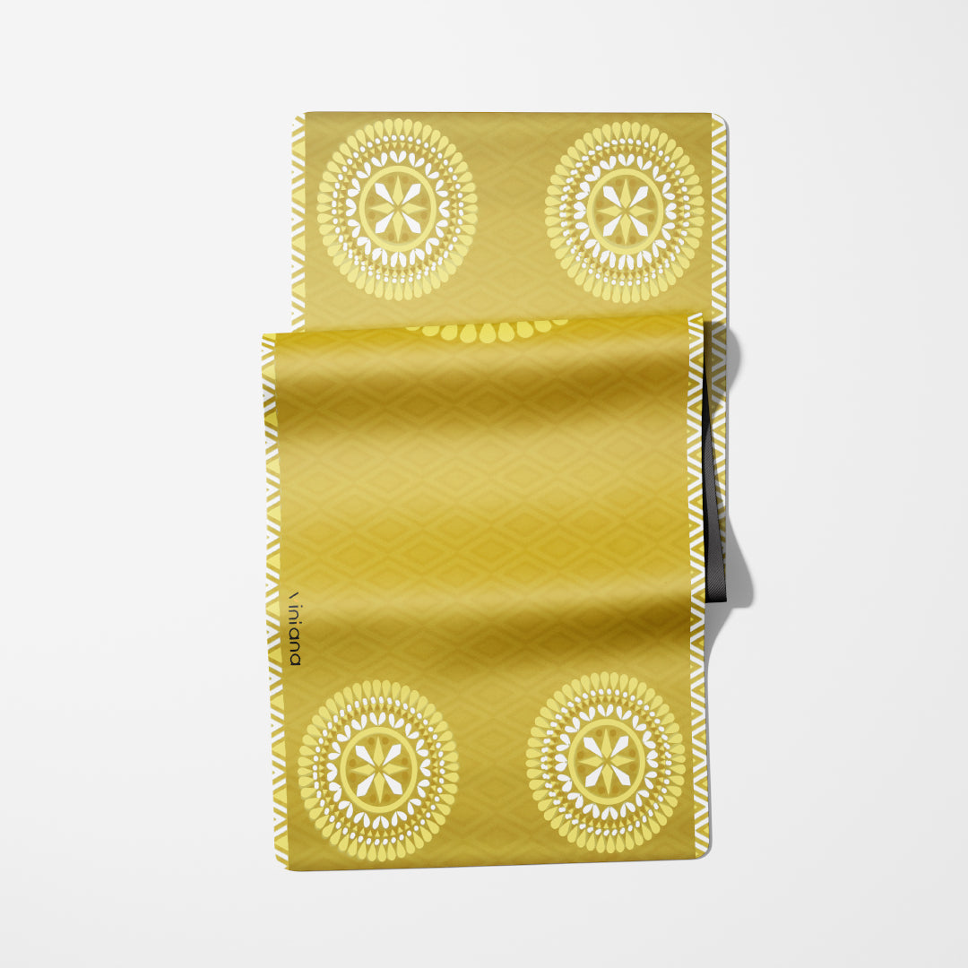 Yoga Mat Natural Rubber 72 inch x 27 inch X 6MM ,Floral Fanatsy