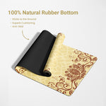 Yoga Mat Natural Rubber 72 inch x 27 inch X 6MM ,Lotus Lounge