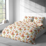 Vintana Pixel Cotton King Size Floral Digital Print Bedsheet (108 x 108 Inch) with 2 Pillow Covers Cotton (18 x 27 Inches) / 300TC.