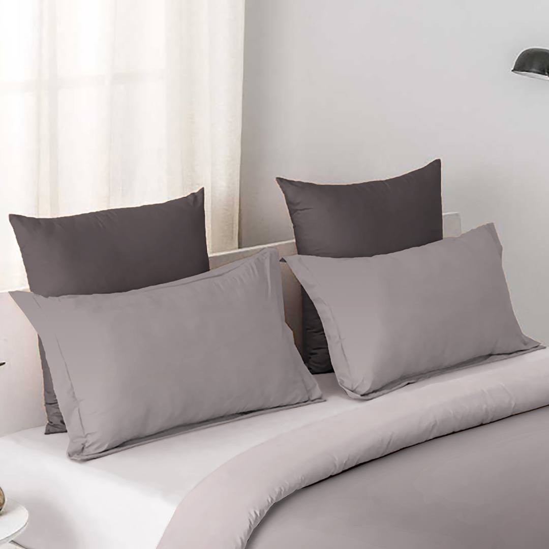 OMBRE 100% Cotton King Size Bedsheet, 250 TC, ALLOY.