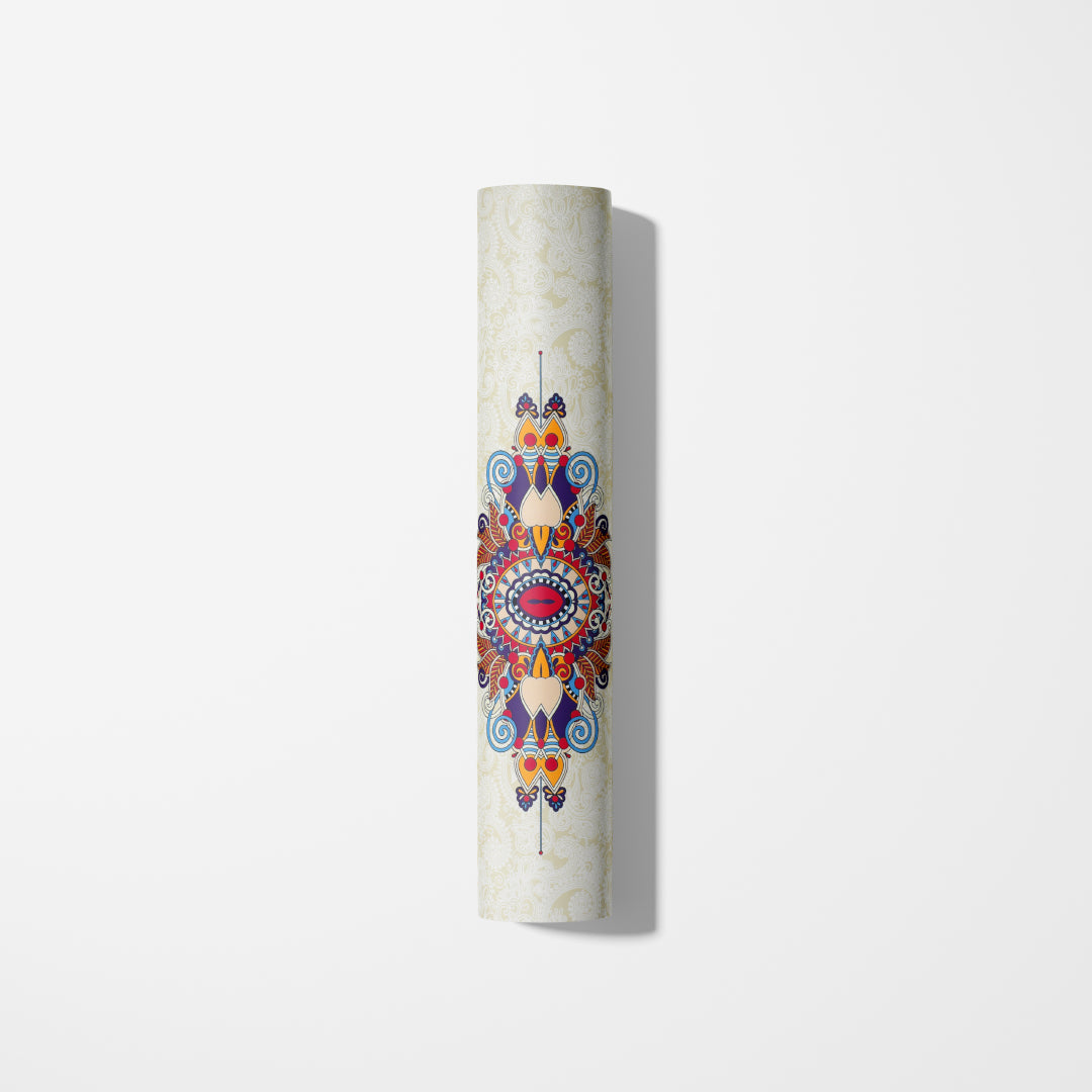 Yoga Mat Natural Rubber 72 inch x 27 inch X 6MM ,Vintage Tribe