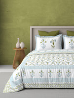 PARISU 100% Cotton KING Size Bedsheet, 200 TC. MULTICOLOR