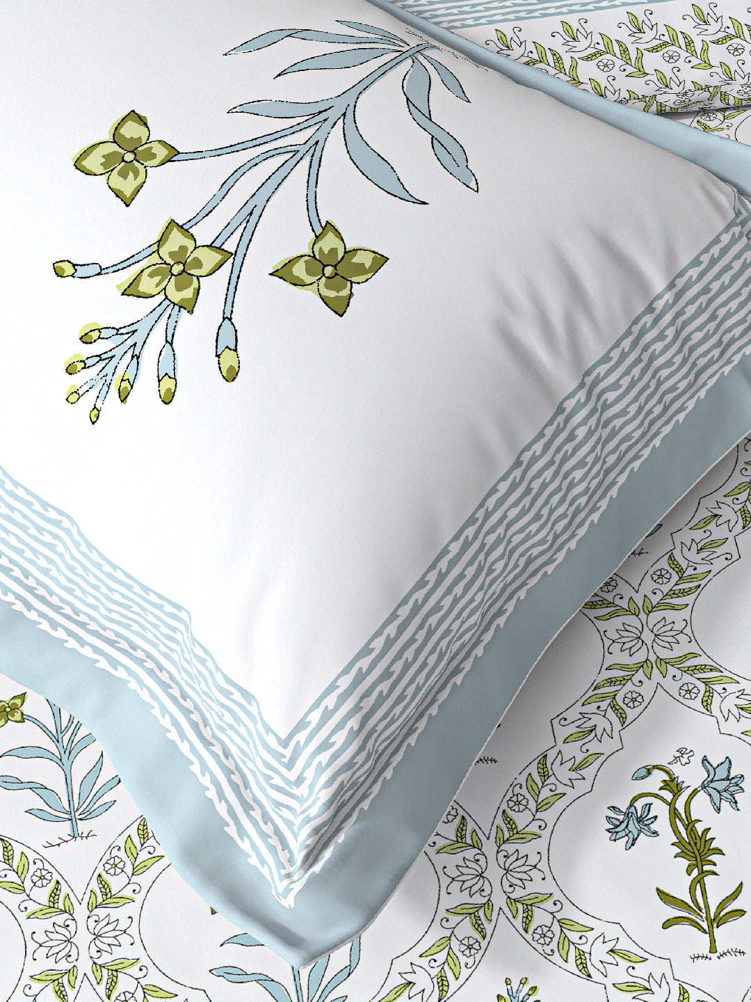 PARISU 100% Cotton KING Size Bedsheet, 200 TC. MULTICOLOR