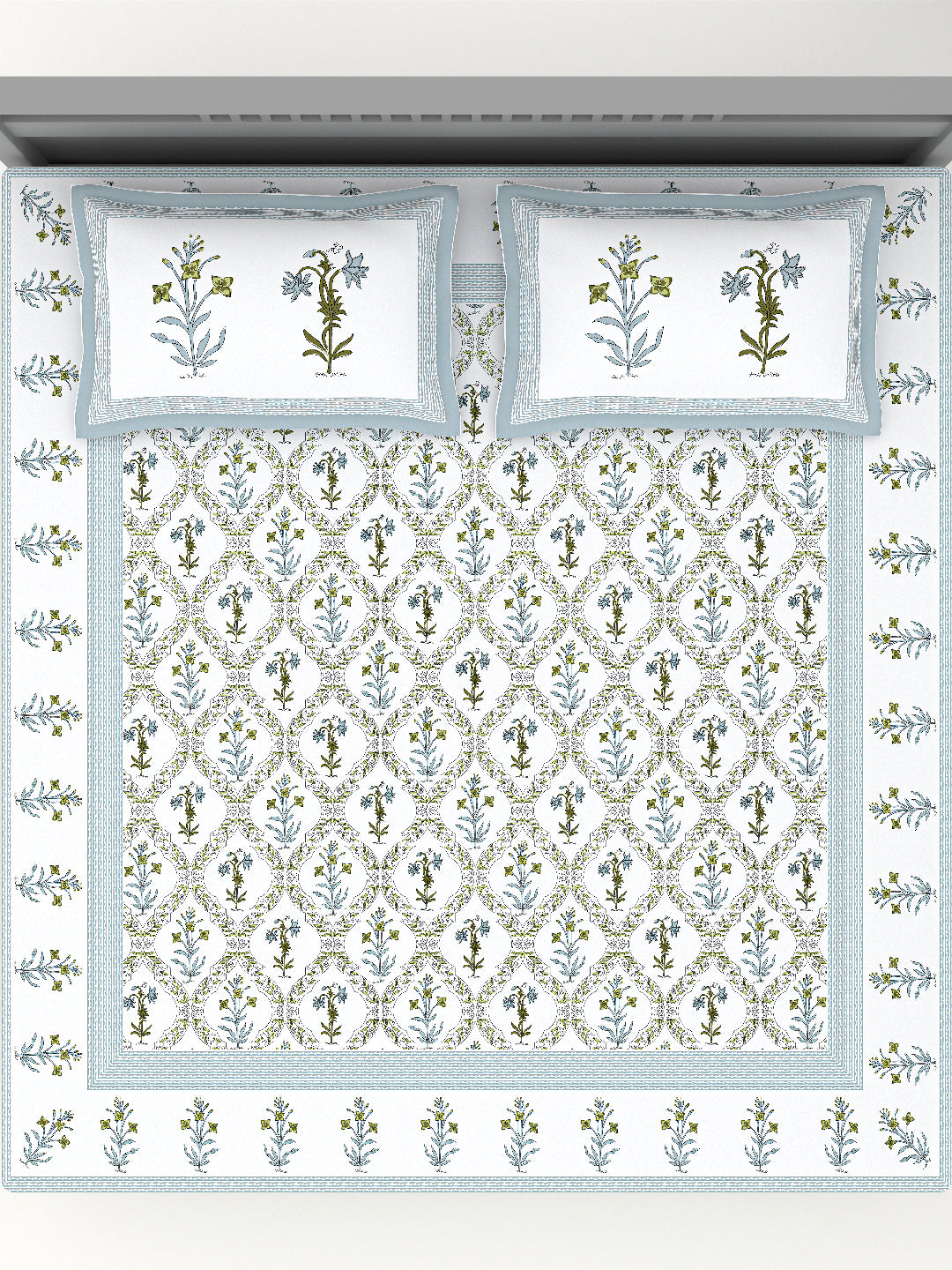 PARISU 100% Cotton KING Size Bedsheet, 200 TC. MULTICOLOR