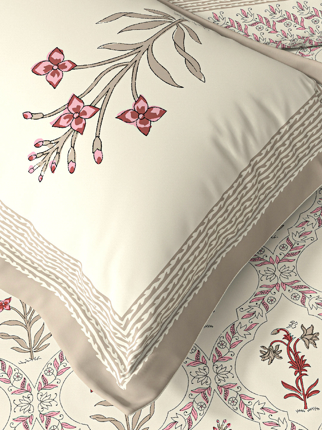 PARISU 100% Cotton KING Size Bedsheet, 200 TC. MULTICOLOR