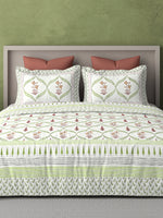 PARISU 100% Cotton KING Size Bedsheet, 200 TC. MULTICOLOR