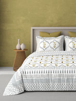 PARISU 100% Cotton KING Size Bedsheet, 200 TC. MULTICOLOR