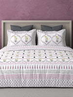 PARISU 100% Cotton KING Size Bedsheet, 200 TC. MULTICOLOR