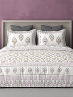 PARISU 100% Cotton KING Size Bedsheet, 200 TC. MULTICOLOR