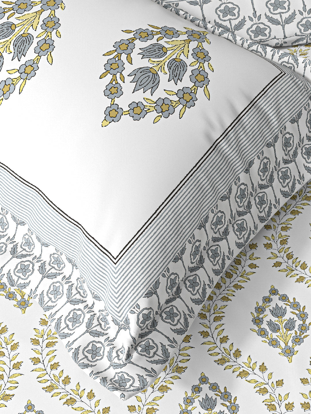 PARISU 100% Cotton KING Size Bedsheet, 200 TC. MULTICOLOR