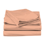 PASTELS 100% Cotton KING Size Bedsheet, 300 TC, APRICOT
