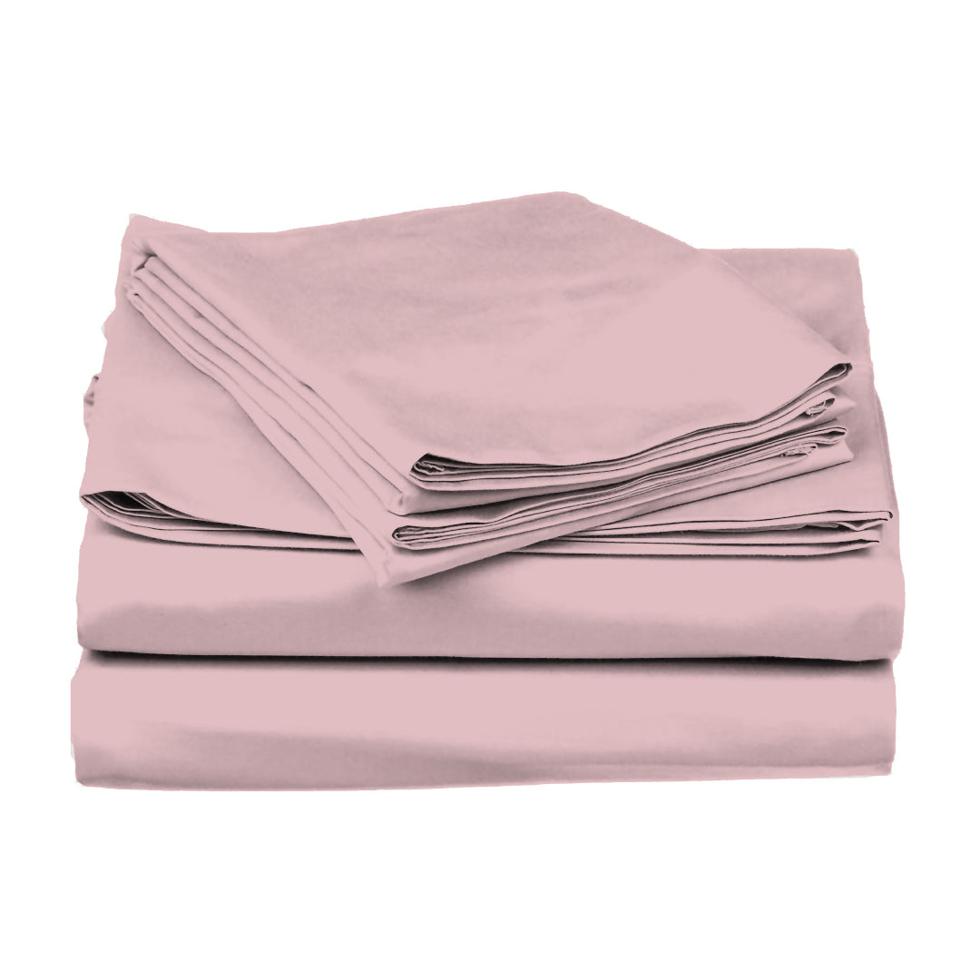 PASTELS 100% Cotton KING Size Bedsheet, 300 TC, CAMEO ROSE