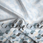 JAZZ CROWN 100% Cotton KING Size Bedsheet, 180TC. BLUE.