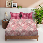 FOREVER100% Cotton QUEEN Size Bedsheet,140 TC, PINK