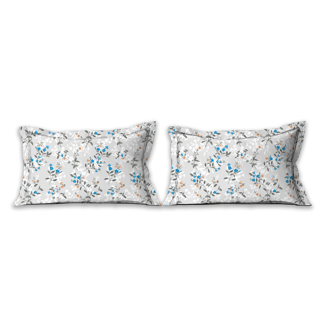 IMPERIAL 100% Cotton Queen Size Bedsheet, 180 TC, Grey