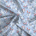 IMPERIAL 100% Cotton Queen Size Bedsheet, 180 TC, Blue