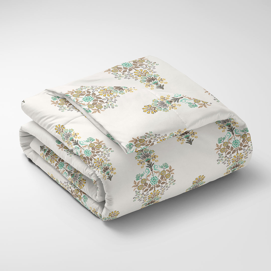 JAZZ 100% Cotton Queen Size Bedsheet, 160 TC, GREEN