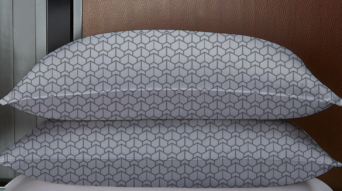 PILLOW COVER 100 % COTTON 18x27 Inches TC180, GREYABSOULTE