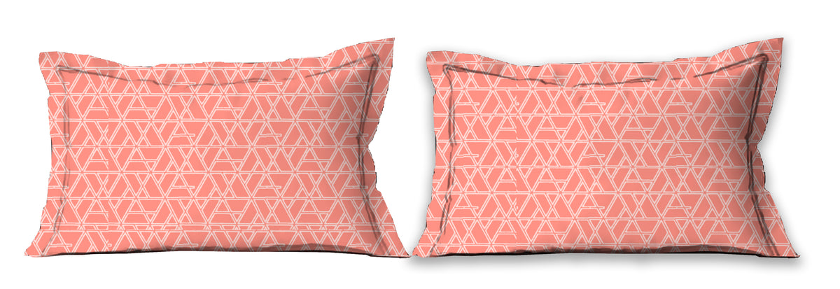 PILLOW COVER 100 % COTTON 18x27 Inches TC180, PEACH