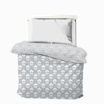 Comfy Cotton Single Size Reversible AC Blanket / Dohar - GREY