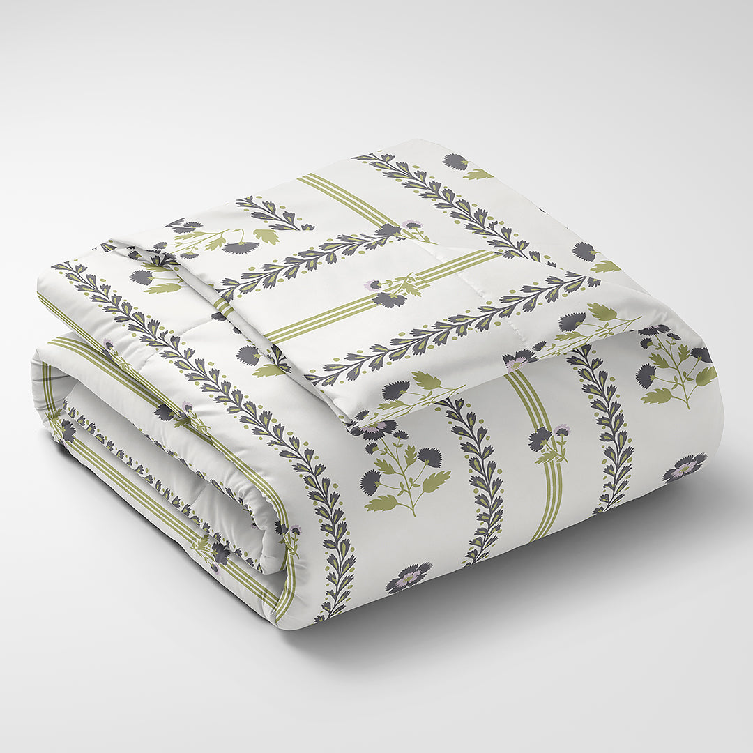 JAZZ 100% Cotton Queen Size Bedsheet, 160 TC, GREEN