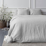 Vintana LinenLuxe Linen King SizeBedsheet (108 x 108 Inch) with 2 Pillow Covers (18 x 27 Inches) IVORY