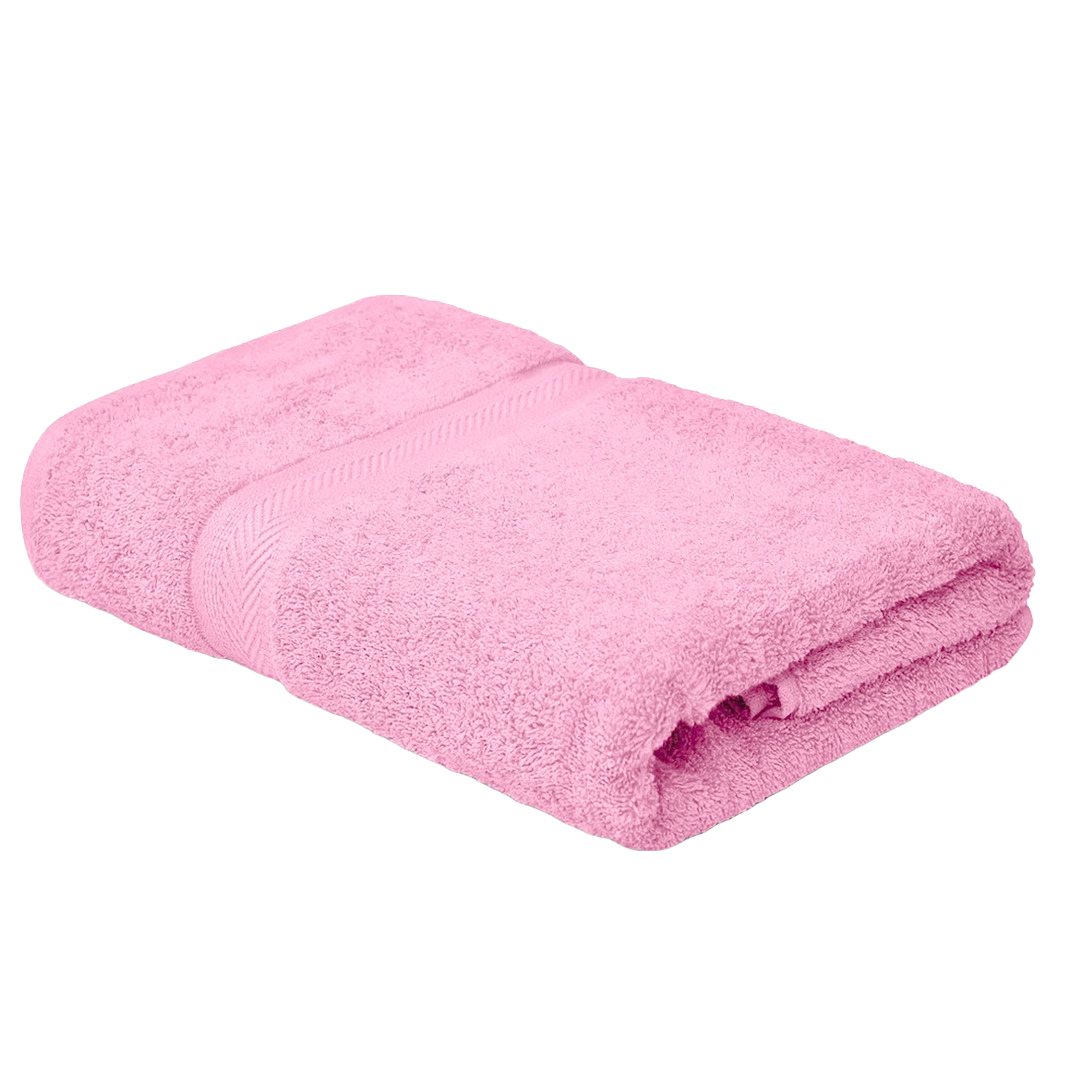 SUPREME 100% Cotton BATH TOWEL,( PACK OF 1)500 GSM, PINK