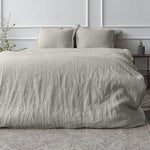 Vintana LinenLuxe Linen King SizeBedsheet (108 x 108 Inch) with 2 Pillow Covers (18 x 27 Inches) SAGE