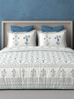 PARISU 100% Cotton KING Size Bedsheet, 200 TC. MULTICOLOR