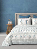 PARISU 100% Cotton KING Size Bedsheet, 200 TC. MULTICOLOR