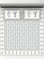 PARISU 100% Cotton KING Size Bedsheet, 200 TC. MULTICOLOR