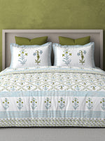 PARISU 100% Cotton KING Size Bedsheet, 200 TC. MULTICOLOR