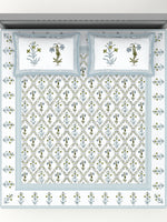 PARISU 100% Cotton KING Size Bedsheet, 200 TC. MULTICOLOR