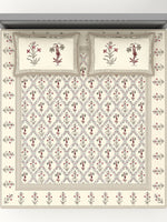 PARISU 100% Cotton KING Size Bedsheet, 200 TC. MULTICOLOR