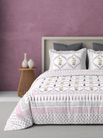 PARISU 100% Cotton KING Size Bedsheet, 200 TC. MULTICOLOR