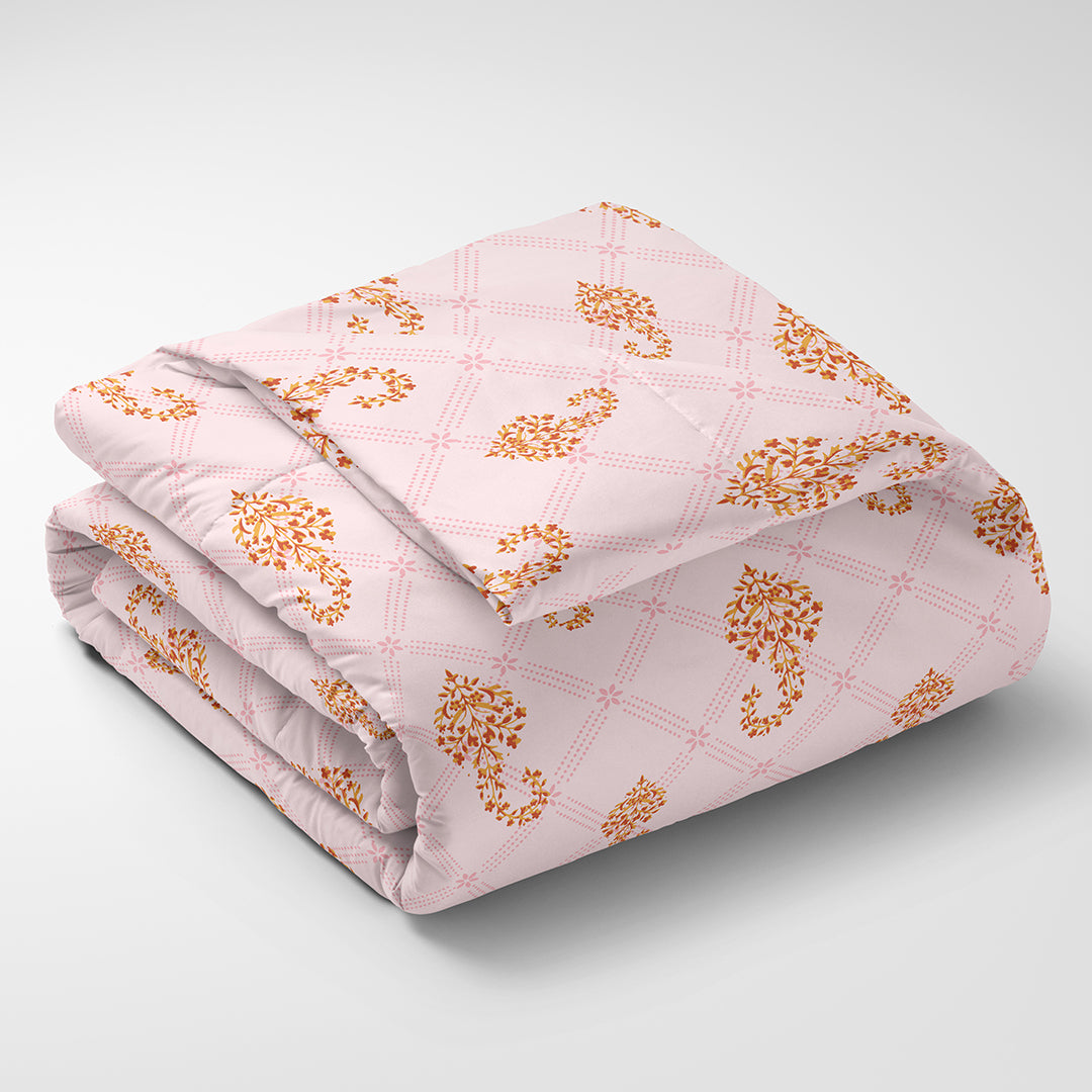 JAZZ 100% Cotton King Size Bedsheet, 180 TC, PINK.