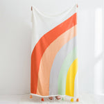 Elegance Designer Throw Blanket 100% Pure Cotton 55 x 65 Inches MULTI COLOR